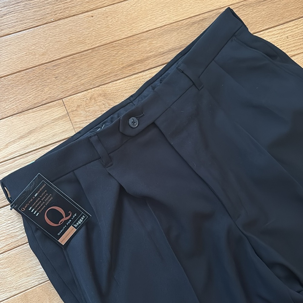 NWT Haggar Men’s 34Wx29L Pleated Dress Pants - Picture 2 of 6